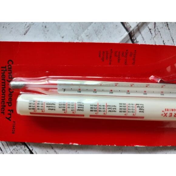Vintage Pyrex Accessories Candy Deep Fry Thermometer #16428 - New - Picture 3 of 6